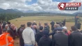 Siyanür depolama havuzu yapımına vatandaşlar engel oldu.