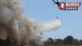 İzmir'in Buca ilçesindeki yangına müdahale devam ediyor.