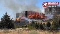 Orman Bölge Müdürlüğüne ait lojman inşaatında yangın çıktı.