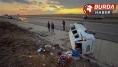 Kilis'te kaza: Otomobil taklalar attı, 5 kişi yaralandı