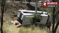 Balıkesir’de yolcu minibüsü ile otomobil kaza yaptı; 14 kişi yaralandı