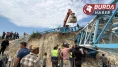 Arnavutköy’de bir inşaat alanında vinç devrildi: 2 kişi ağır yaralandı