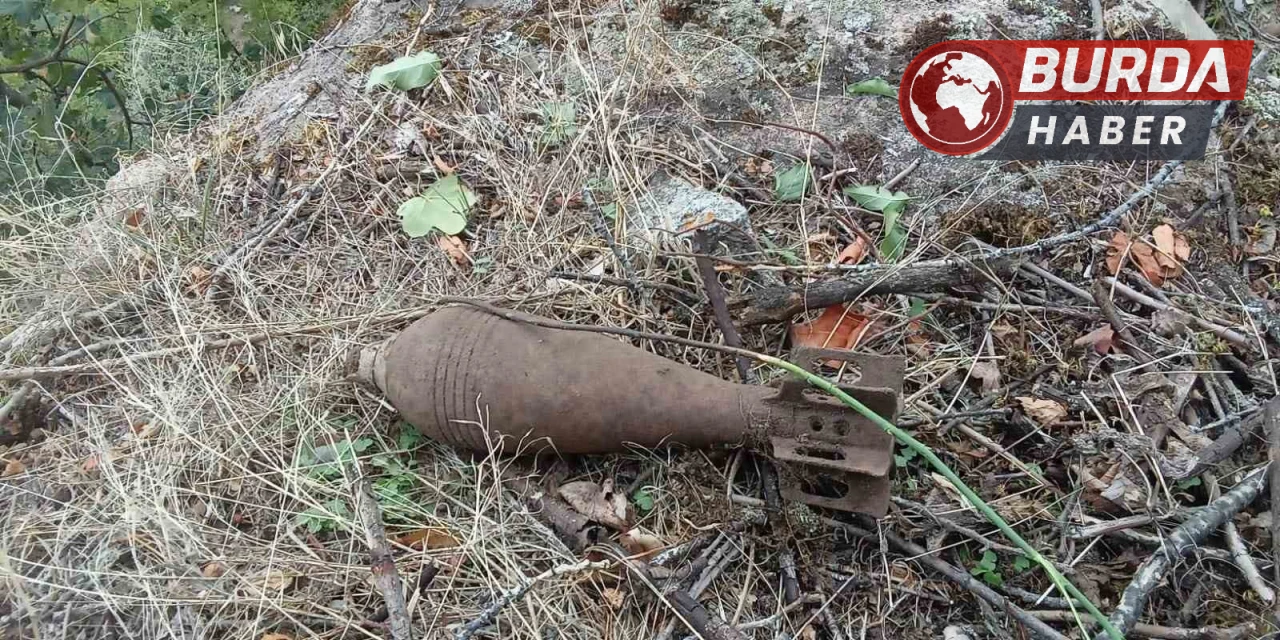 Gümüşhane’de 1. Dünya Savaşı’na ait patlamamış havan mermisi bulundu.