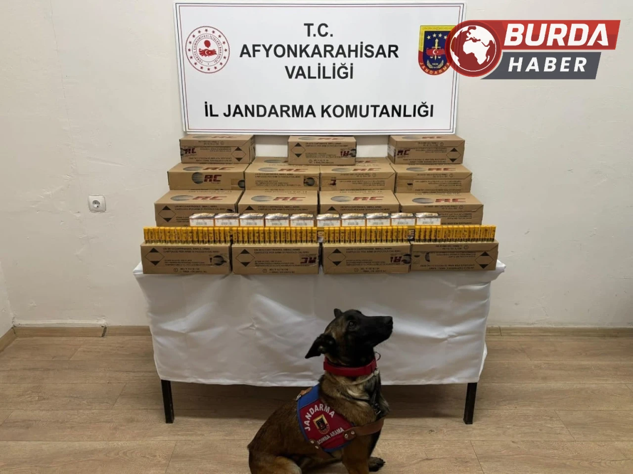 Afyonkarahisar’da 10 bin adet kaçak av tüfeği mermisi ele geçirildi