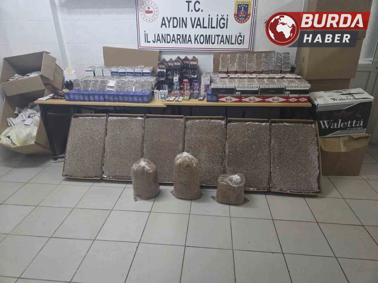 Didim'de Kaçak Sigara Ele Geçirildi, Piyasa Değeri 1.4 Milyon TL!