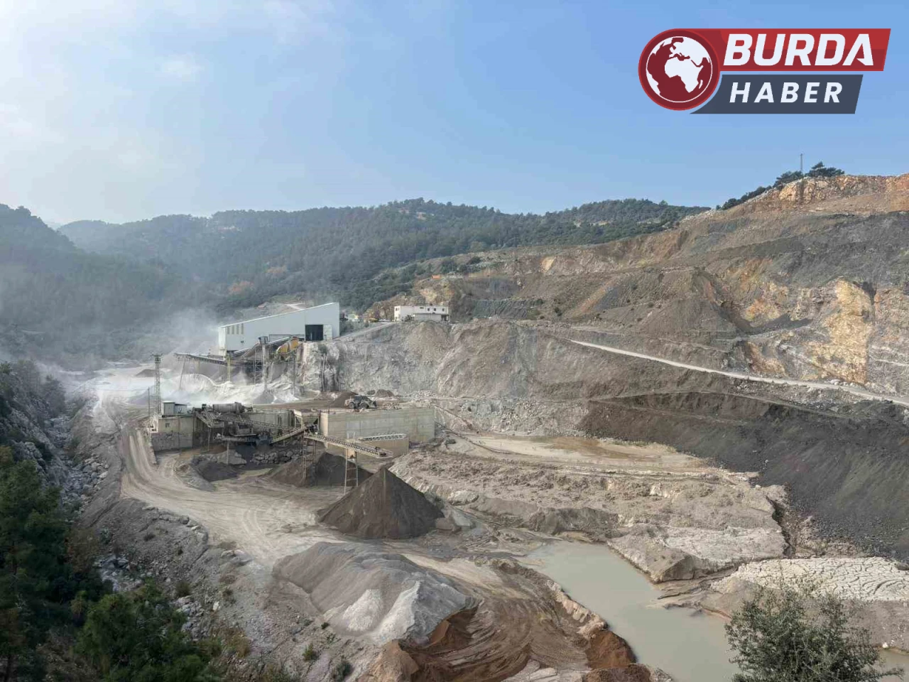 Manisa'da Taş Ocağı Atık Suları Dereye Boşalttı Yasal İşlem Başlatıldı