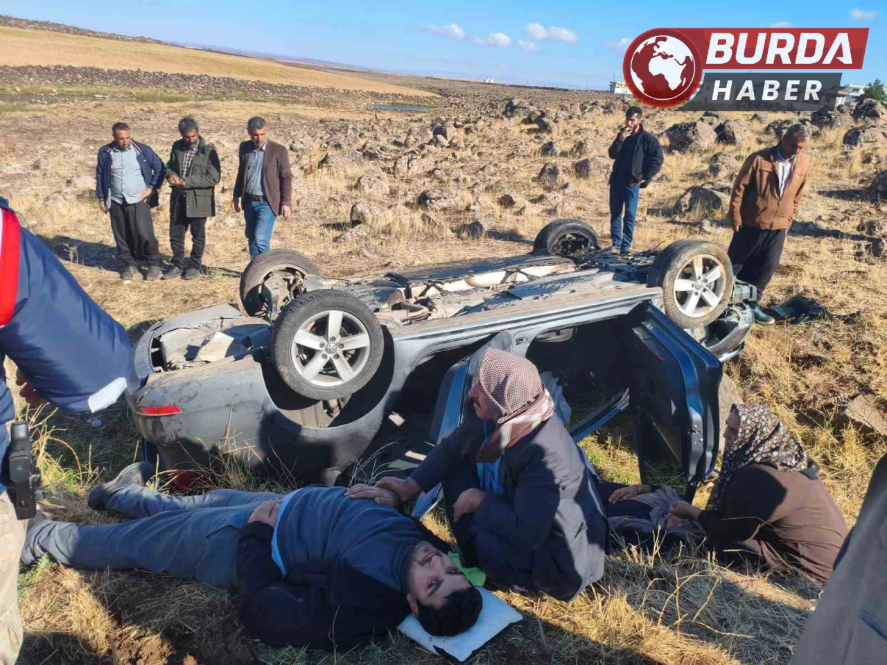 Otomobil Şarampole Yuvarlandı: Aynı Aileden 4 Kişi Ağır Yaralandı