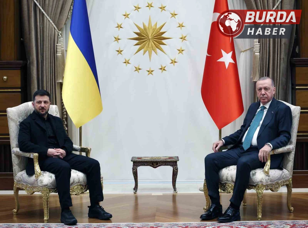 Erdoğan ve Zelenskiy, Cumhurbaşkanlığı Külliyesi'nde Görüştü