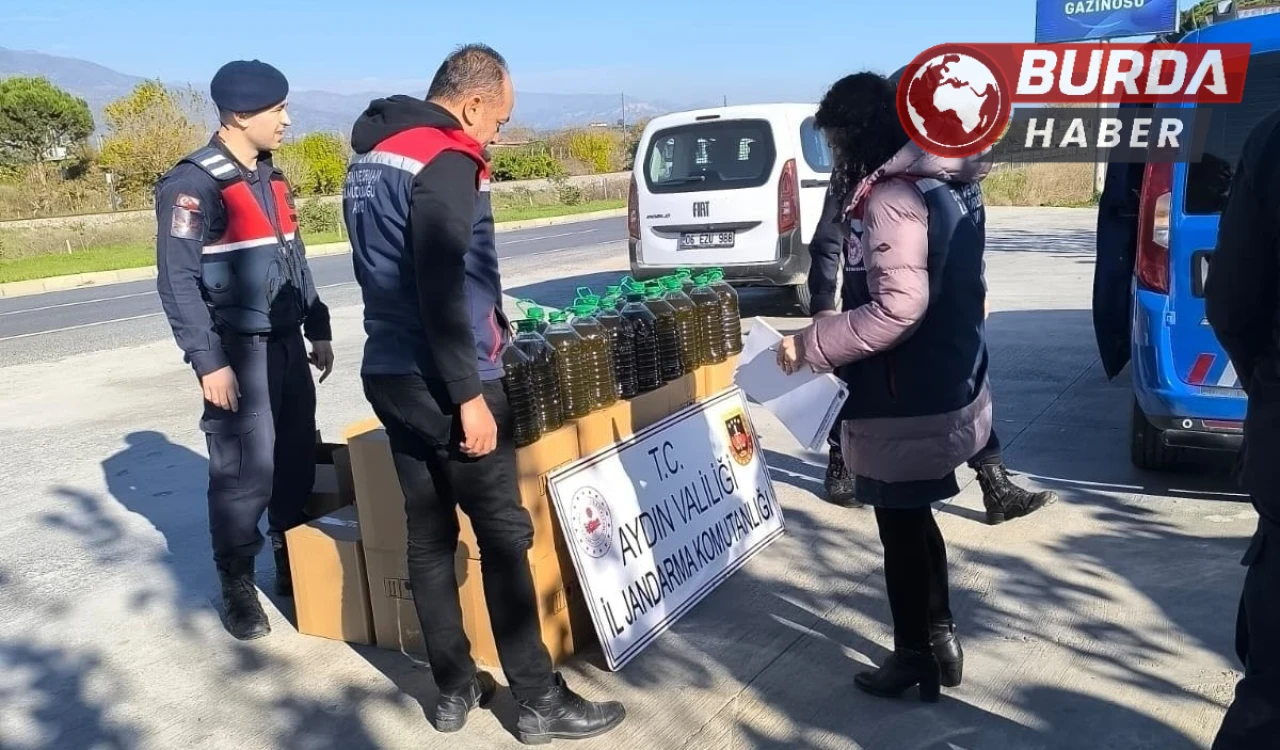Aydın'da Jandarmanın Denetiminde 400 Litre Kaçak Yağ Ele Geçirildi