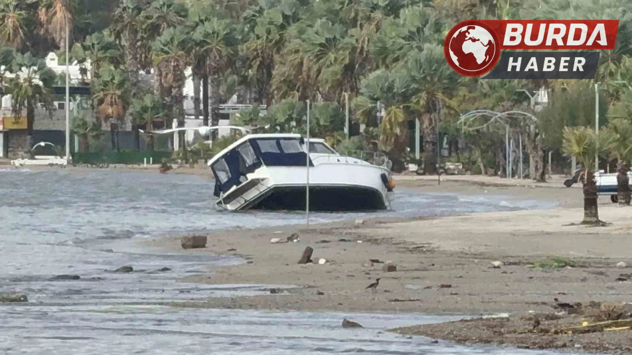 Bodrum’da Selin Ardından Fırtına: "Tekneler Karaya Oturdu''