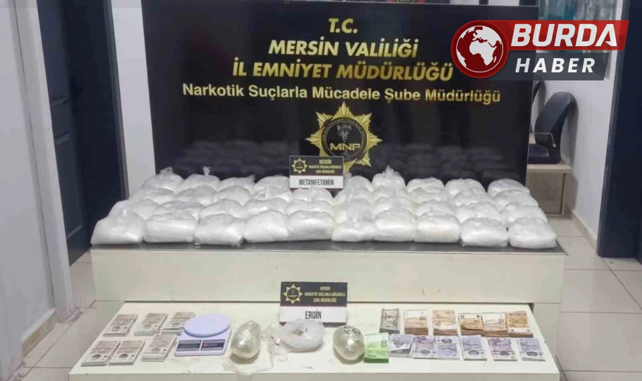 Mersin'de Operasyon: 38 Kilo Metamfetamin ve 4 Milyon TL Ele Geçirildi