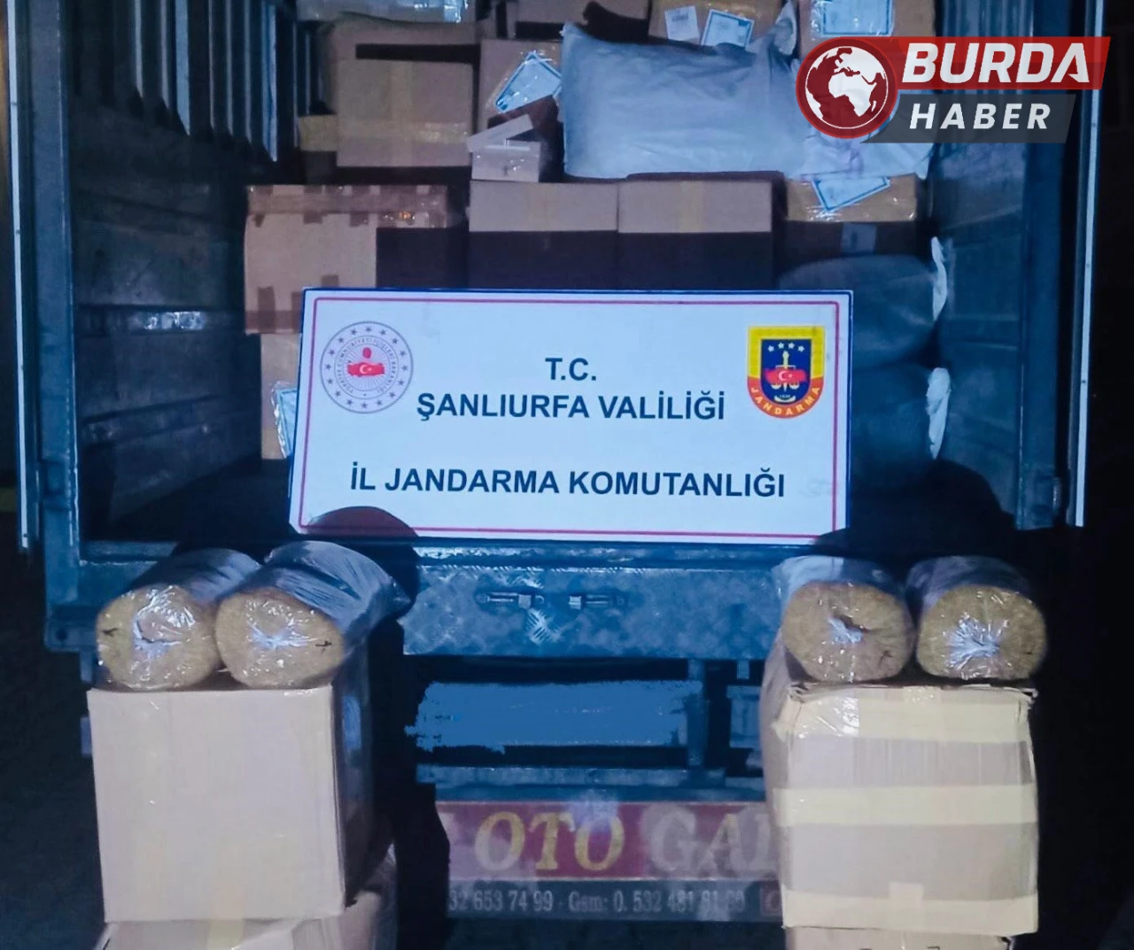 Şanlıurfa'da 5.7 Milyon TL Değerinde Kaçak Tütün Operasyonu