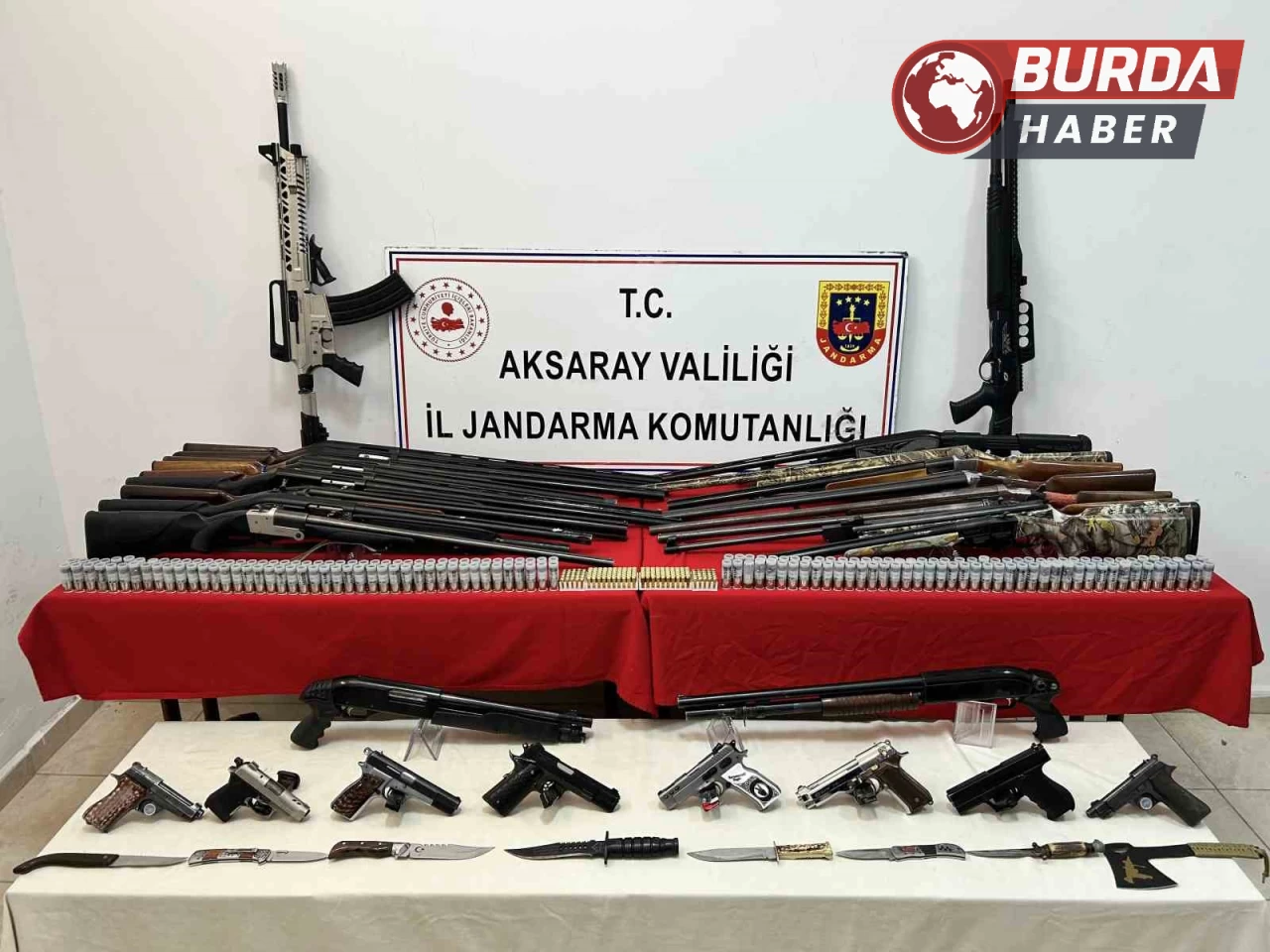 Aksaray’da 35 adrese silahlı maganda operasyonu:Evler cephanelik çıktı