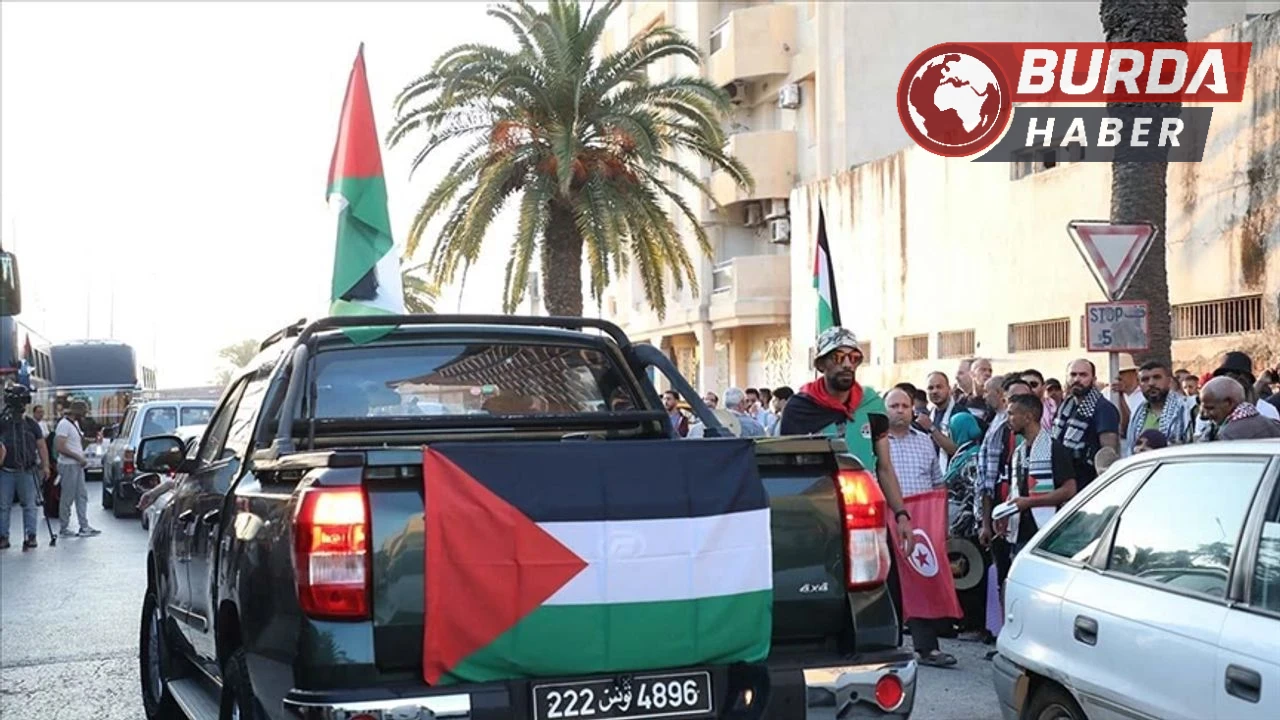 İsrail’in Gazze ablukasını kırmayı hedefleyen konvoy yola çıktı
