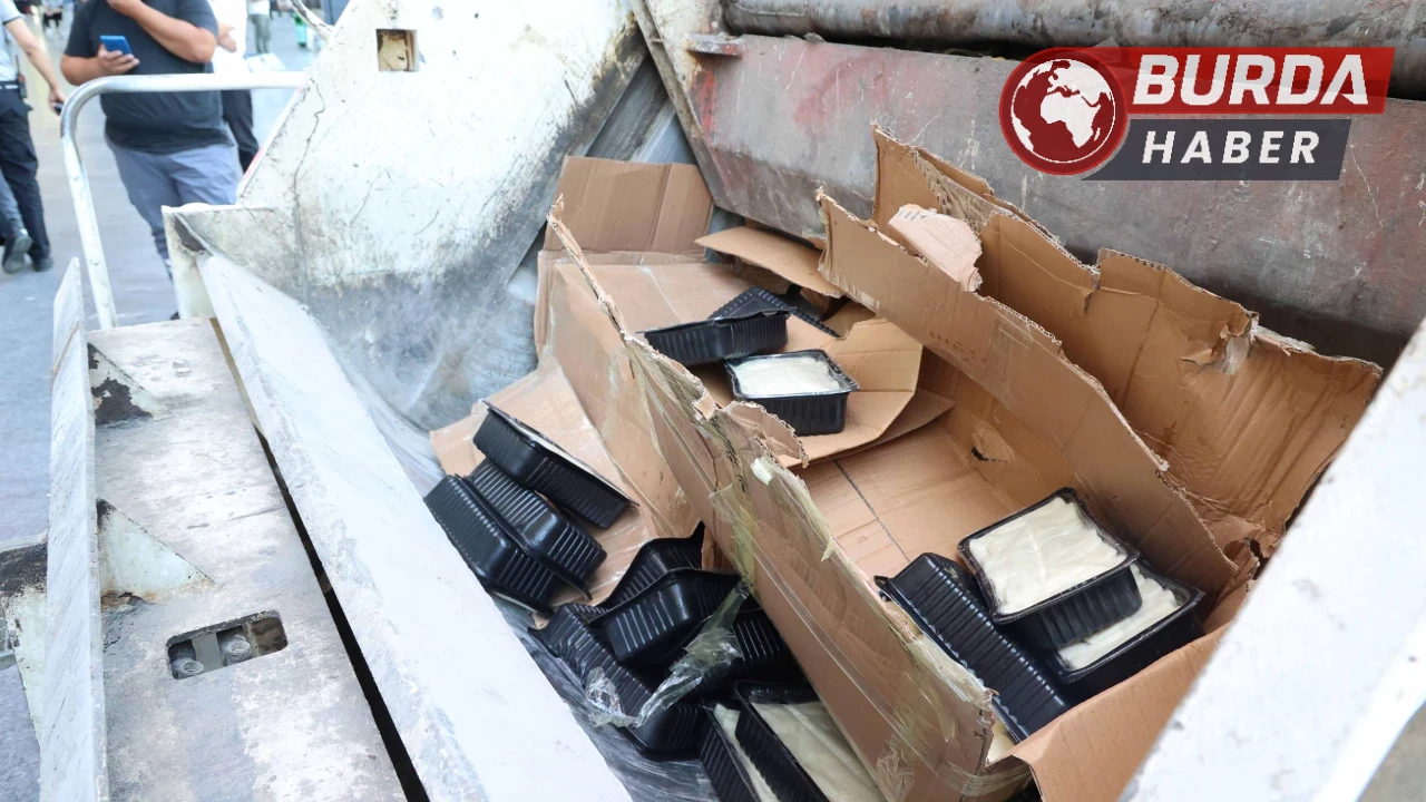 Otobüs Terminali’nde usulsüz taşınan 700 kilogram peynir imha edildi
