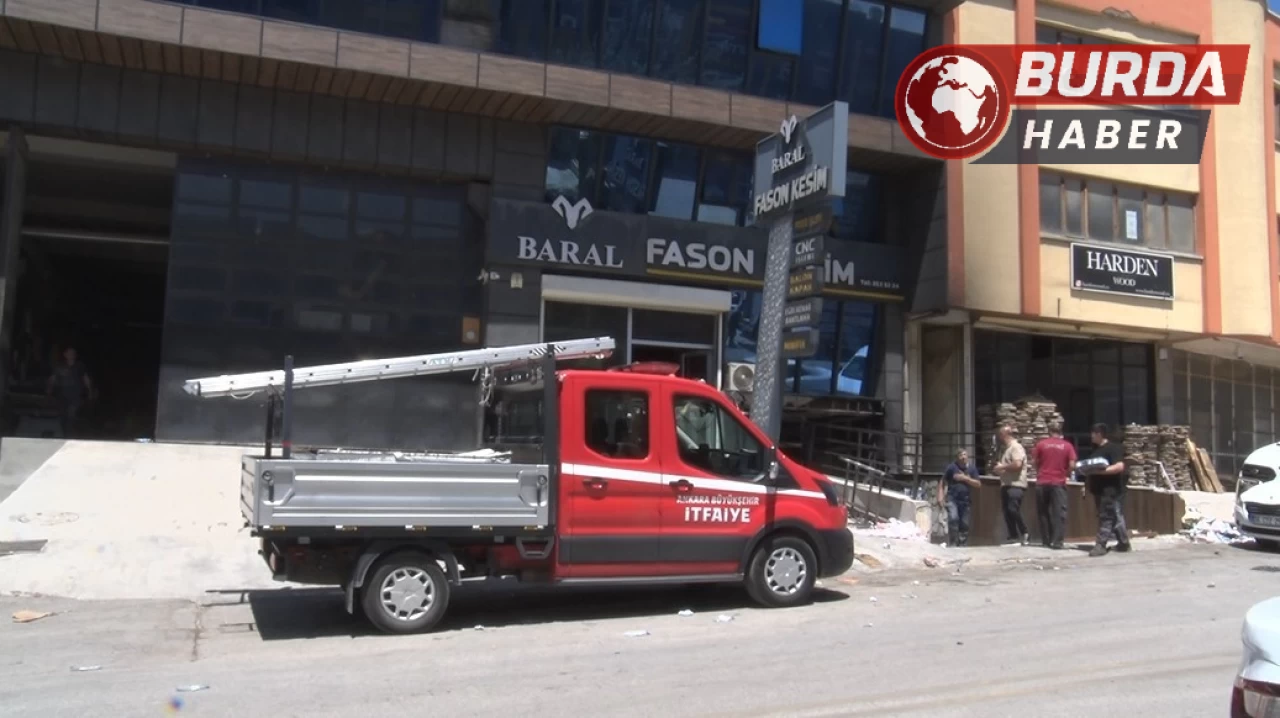 Ankara’da mobilya imalathanesinde yangın: 3 kişi yaralandı