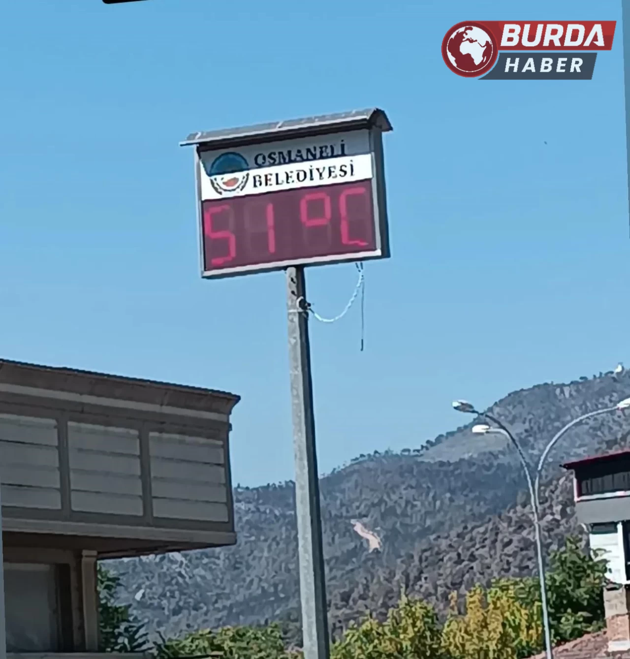 Osmaneli’nde termometreler 51 dereceyi gösterdi.