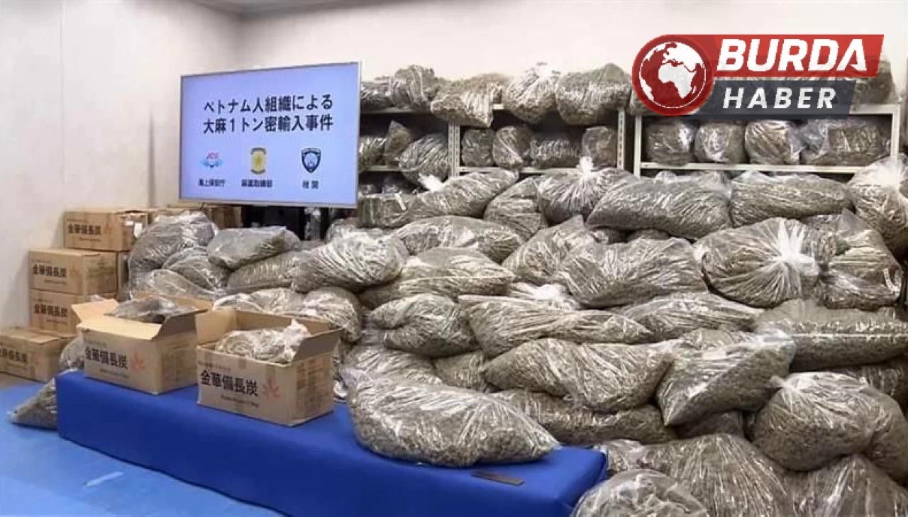 Japonya’daki uyuşturucu operasyonunda bin 46 tonluk esrar yakalandı.