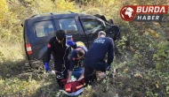 Tokat’ta Araç Uçuruma Yuvarlandı, 2 Kişi Mucizevi Şekilde Kurtuldu!