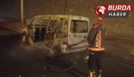 Malatya'da seyir halindeki aracı aniden alevler kapladı.
