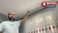 Abisini evden çıkarmak için tavanı hiltiyle böyle deldi.