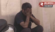 Tamirhanede otomobil yandı, dükkan sahibi gözyaşlarına boğuldu.
