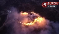 Manisa'da yastığındaki keneyi yakmak isterken ormanı yaktı.