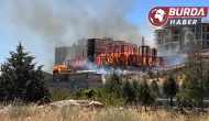 Orman Bölge Müdürlüğüne ait lojman inşaatında yangın çıktı.