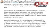 Başkan Zelenskiy’den ABD First Lady’si Melania Trump’a teşekkür