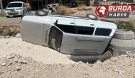 Adıyaman'da otomobil altyapı çukuruna düştü: 5 yaralı
