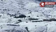 Rize’de yaylalara helikopterle erzak gönderimi devam ediyor.