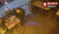 Silivri'de İşletmeden Hesap Ödemeden Kaçan İkili Güvenlik Kamerasında