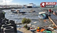 Ayvalık'ta Şiddetli Lodos Tekneleri Batırdı
