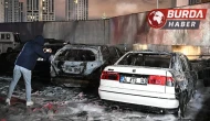 İstanbul Sarıyer'de Isınmak İçin Ateş Yaktı 5 Aracı Küle Çevirdi
