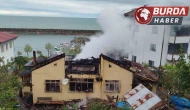 Araklı ilçesinde yangında 2,5 ton fındık kül oldu