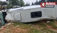 Kontrolden çıkan işçi servisi şarampole uçtu: 16 kişi yaralandı