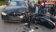 Otomobil ile motosiklet çarpıştı: 2 kişi yaralandı