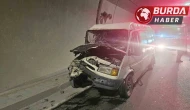 Osmangazi Tüneli içindeki trafik kazasında, 3 kişi yaralandı