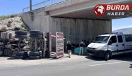 Kayseri'de damperi açılan kamyon köprüye çarptı: 1 kişi öldü