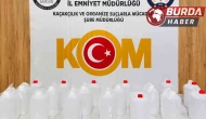 Samsun'da kaçak alkol operasyonu: 90 litre etil alkol ele geçirildi