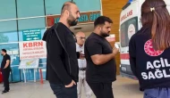 Parmağı kopan kişi, acil durumda buz torbası kullanarak hastaneye yetiştirildi.