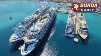 Kuşadası’na 4 kruvaziyer ile 10 bin 800 turist geldi