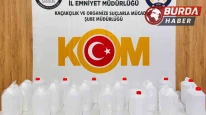 Samsun'da kaçak alkol operasyonu: 90 litre etil alkol ele geçirildi