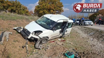 Hisarcık'ta Trafik Kazasında Araç Takla Attı, Sürücü Yaralandı