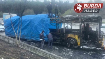Eyüpsultan'da İETT Otobüsü Aniden Alev Aldı