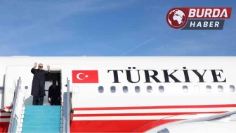 Erdoğan, özel uçak ‘TUR’ ile İtalya’nın başkenti Roma’ya gitti.