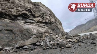Erzurum-Artvin kara yolunda heyelan meydana geldi.