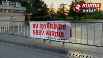 Bursa’da grev sebebiyle metro seferlerini stajyerler yaptı.