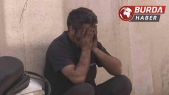 Tamirhanede otomobil yandı, dükkan sahibi gözyaşlarına boğuldu.