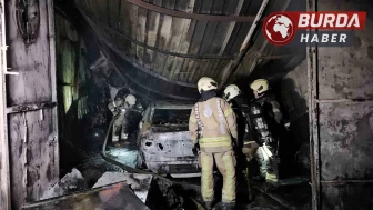Bahçelievler’de oto tamirhanede korkutan yangın!